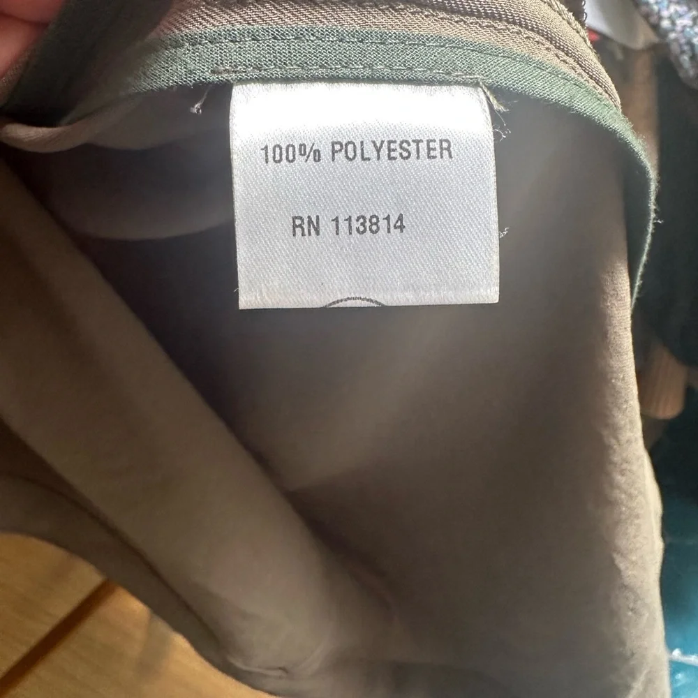 Billy Reid khaki green button front dress, size M - Picture 5 of 9